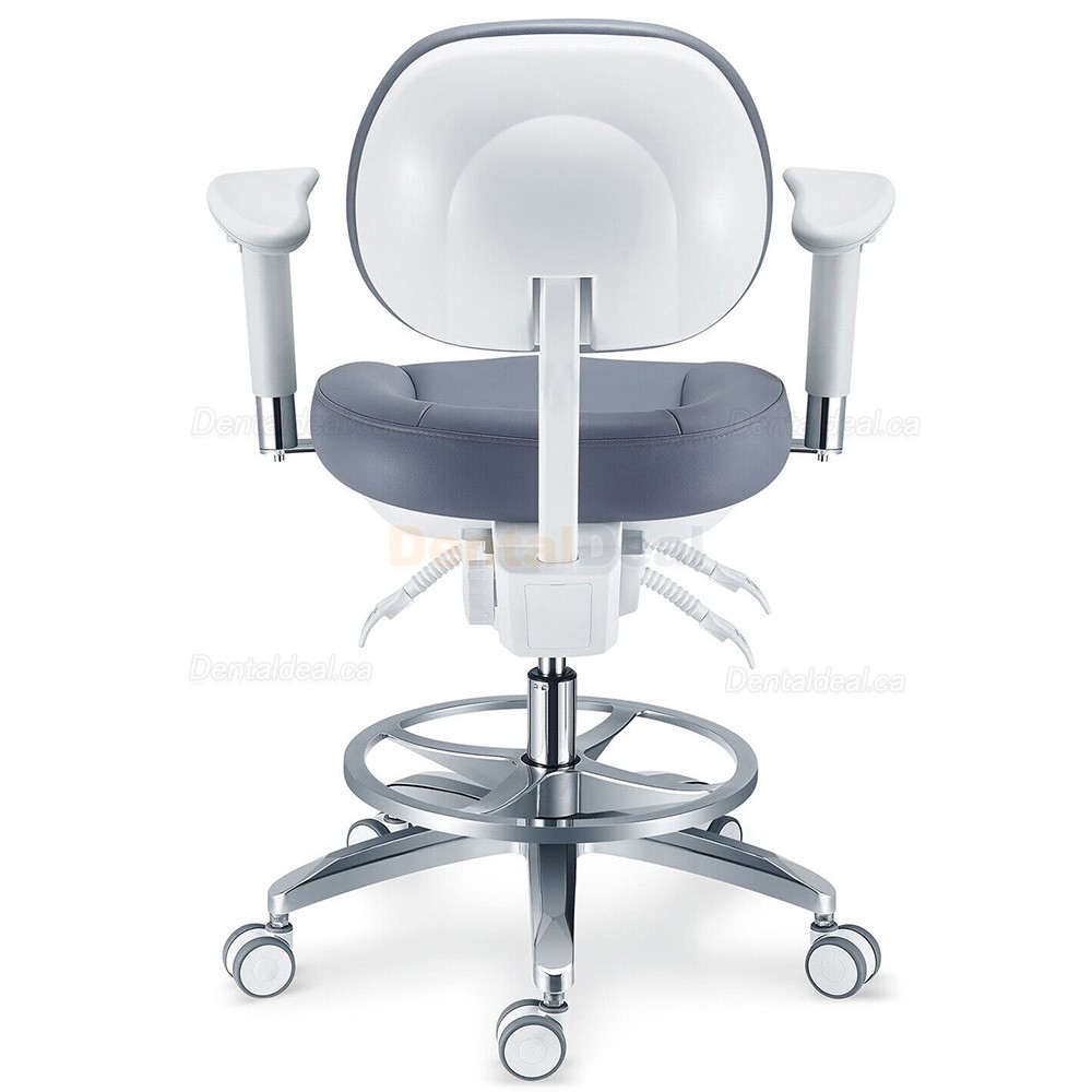 PLST-082-085 Ergonomic Dental Microscope Stool Operator Surgeon Chair with Amrest & Backrest